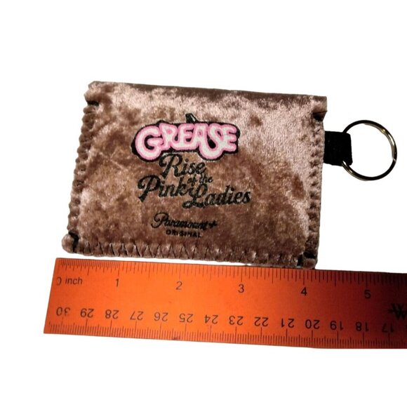 Grease Rise of the Pink Ladies Change Purse Velvet Paramount Original Key Ring - Picture 4 of 4
